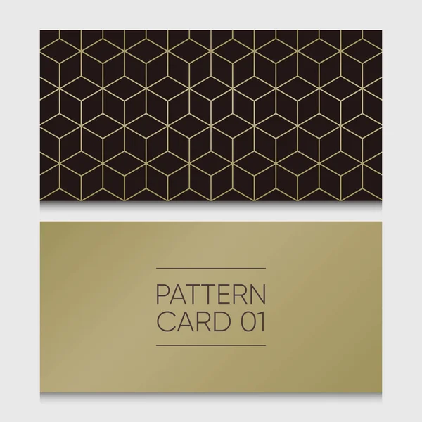 Pattern Card Background Vector Design Element — Stock Vector