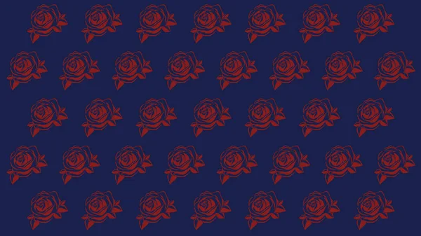 Güzel güller ile Dikişsiz desen nakış