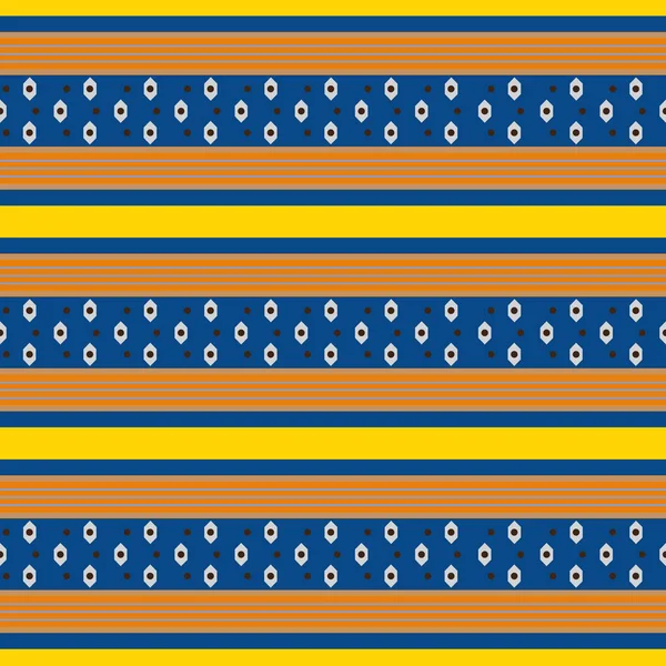 Retro kleurrijke patroon met horizontale strepen — Stockvector