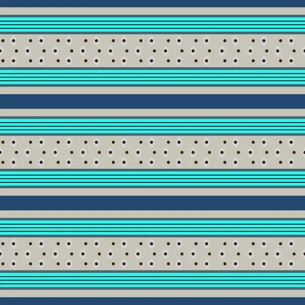 Retro Blue Pattern with Horizontal Stripes — Stock Vector