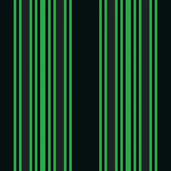 Vector de impresión de rayas verticales negras y verdes — Vector de stock