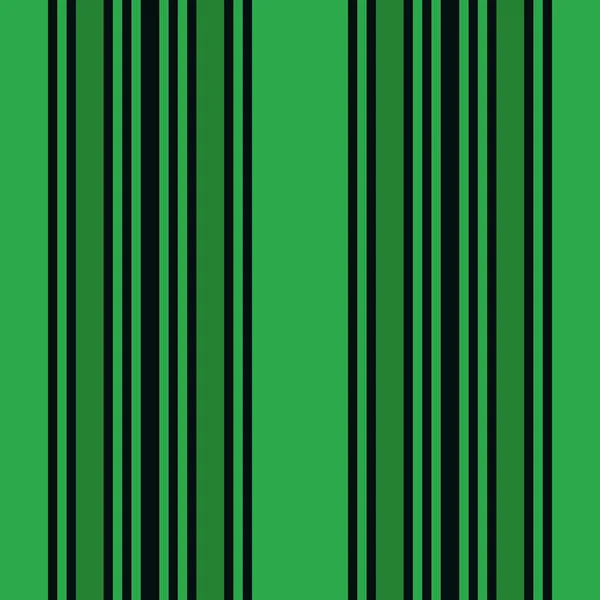 Vertikale grüne und schwarze Streifen Druckvektor — Stockvektor