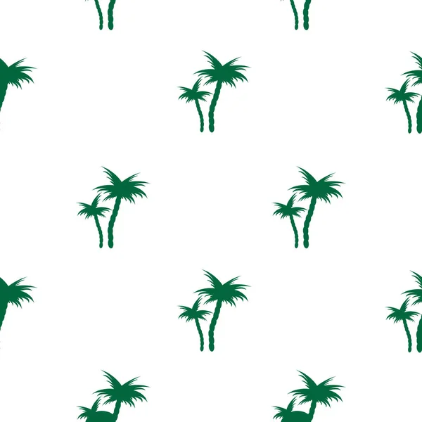 Тропічні зелені пальми Безшовний векторний візерунок . — стоковий вектор