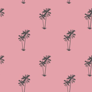 Palmiye desen. Egzotik tropik ağaç. Tropikal zevk