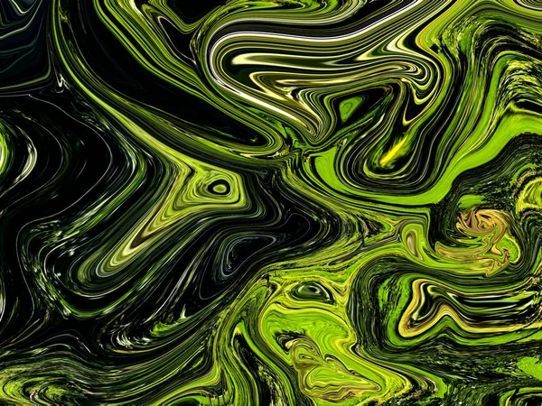 Digitale groene abstracte achtergrond met Uitvloeien stroom — Stockfoto