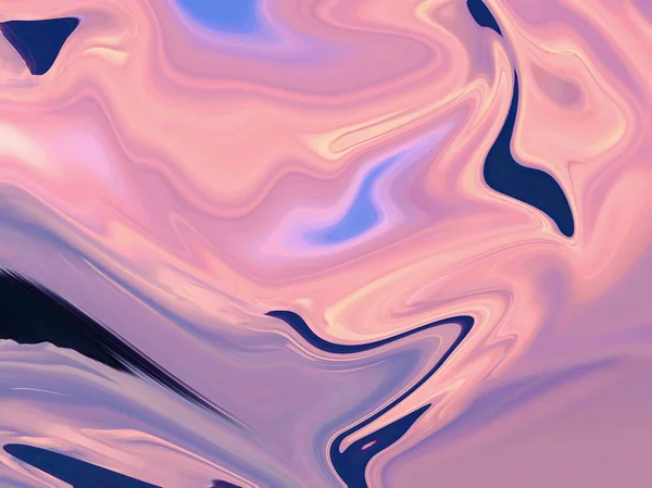 Digitale roze en blauwe abstracte achtergrond met Uitvloeien stroom — Stockfoto