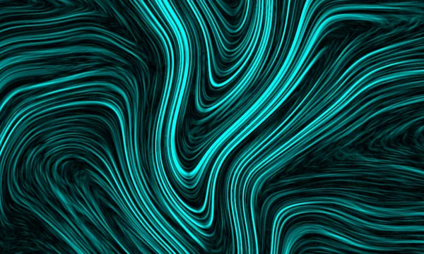 Neon cyaan abstracte achtergrond met Uitvloeien stroom — Stockfoto