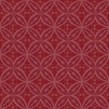 Soyut Dairesel Döşemeler Kusursuz Vektör Deseni. Geometrik doku. Tekrarlanan arkaplan.