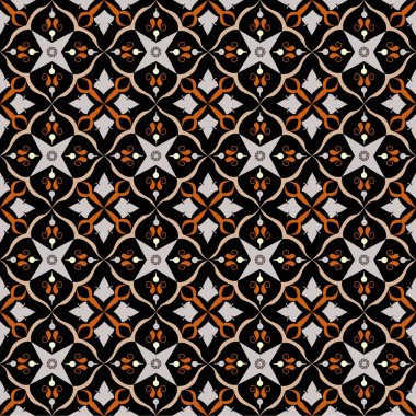 Kraliyet sembolleri ile baş aşağı desen. Sorunsuz vektör arka plan. Çiçek süsleme.