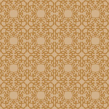 Bej Kraliyet desen. Sorunsuz vektör arka plan