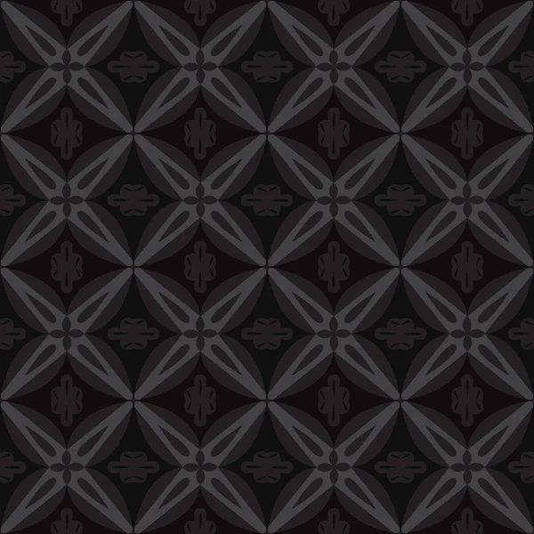 Schwarz-königliches Muster. der nahtlose Vektorhintergrund — Stockvektor