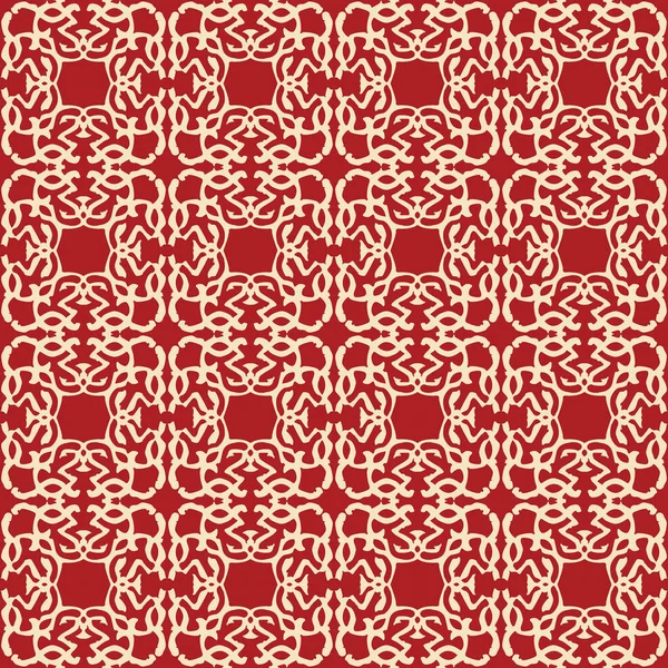 Rode en witte Koninklijke patroon. De naadloze vector-achtergrond — Stockvector