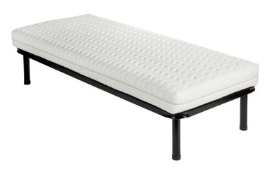 Metal çerçeve li ve şilteli ortopedik yatak seti