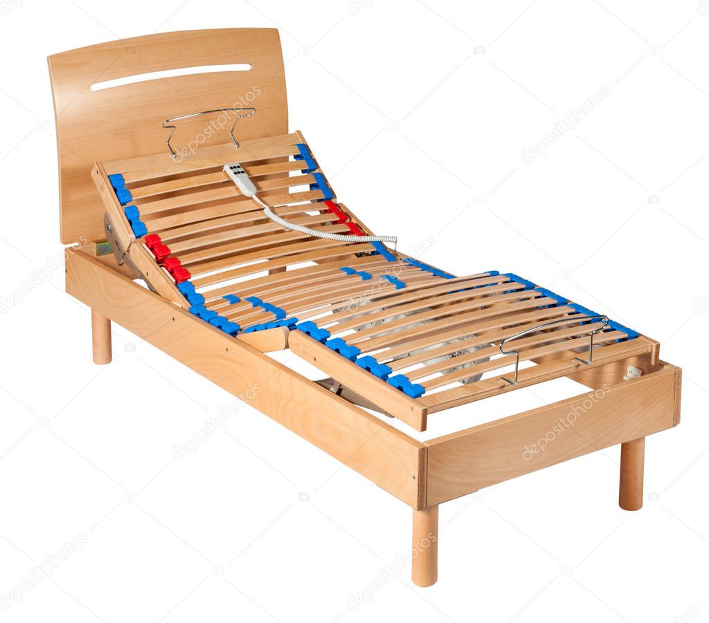 Single wooden electric orthopaedic net bed