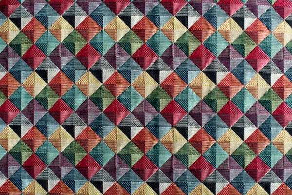 Geometrik çok renkli tekstil arka plan deseni