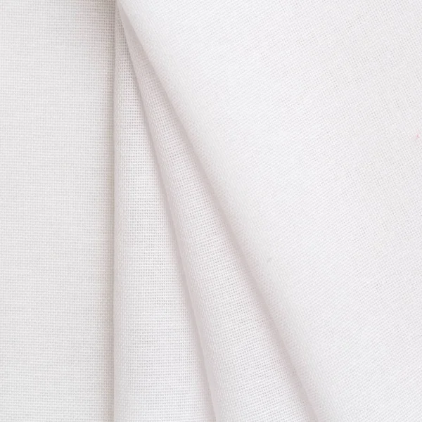 天然白色棉织物背景表面 — 图库照片