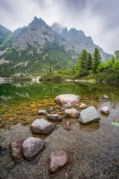 Popradske pleso το υψηλά Όρη Tatras, Σλοβακία — Φωτογραφία Αρχείου