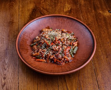 Haşlanmış sebzeler susam terbiyeli