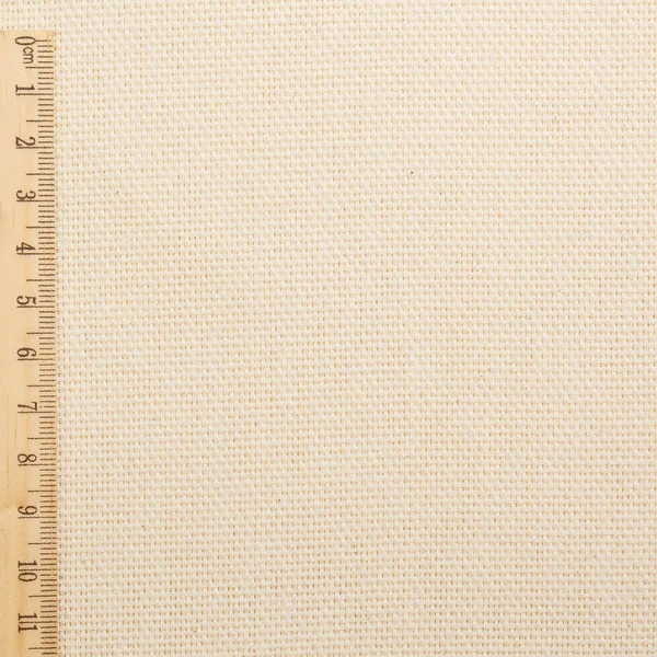 Cotton fabric in light yellow color for arts painting backdrop, sacking and bagging design — Stock Photo, Image