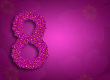 Şekil 8 Mor Primula çiçekoluşur. Çiçek dekorasyonu.