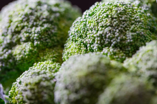 Fondo Brócoli Verde Fresco Primer Plano Concepto Comida Saludable Vegetariana — Foto de Stock