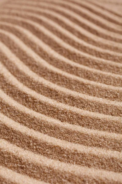 Wavy Pattern Beach Summer Textured Surface Sand Beach Strong Wind — Stock Photo, Image