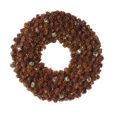 Noel çelengi süslemesi. Noel bayramı oyuncağı.