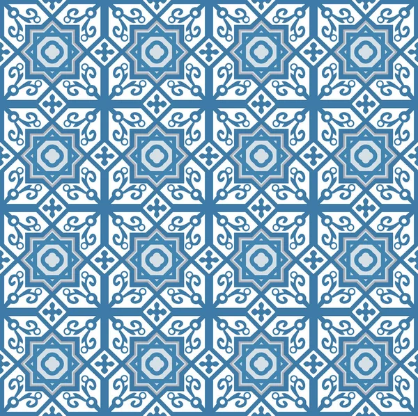 Mavi Arapça çini deseni