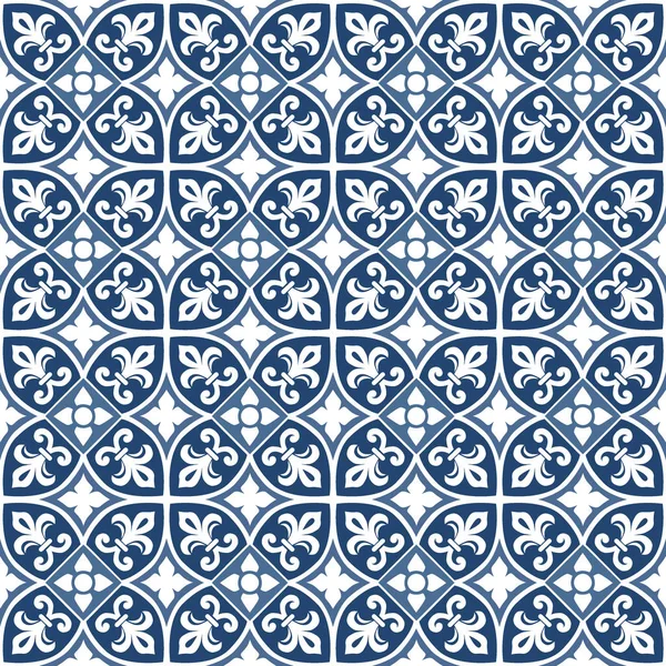 Mavi portekizce fayans deseni