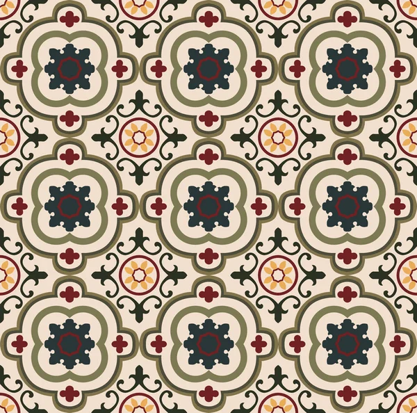 Vintage dikişsiz çiçek deseni