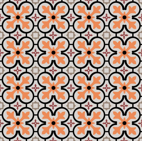 Turuncu ve mavi pürüzsüz geometrik desenler