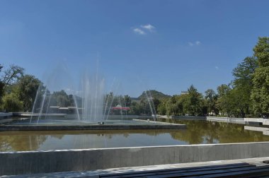 Plovdiv genel Bahçe şehirdeki, Bulgaristan, Europe farklı programı ile pek çok çeşme güzellik manzara   