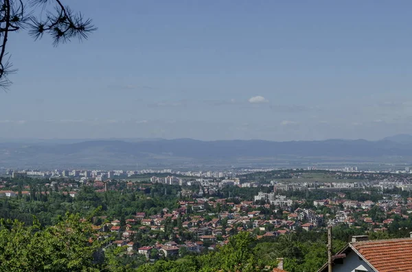 Paisaje Urbano Capital Bulgara Sofía Desde Cima Montaña Vitosha Cerca — Foto de Stock