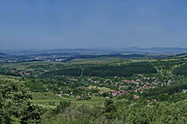 Yerleşim Bölgesi Marchaevo Doğru Görünümü Sofya Şehir Vitosha Bulgaristan Dağı — Stok fotoğraf