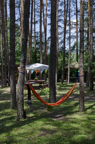 Lotosberg Bulgarien Juni 2018 Öffentliches Sommerbiwak Für Kinder Mit Alkoven — Stockfoto