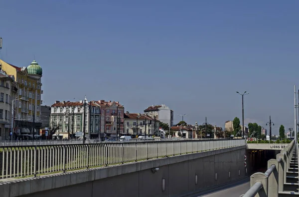 Sofia Bulgaria August 2018 Cityscape Bulgarian Capital City Sofia Lions — Stock Photo, Image