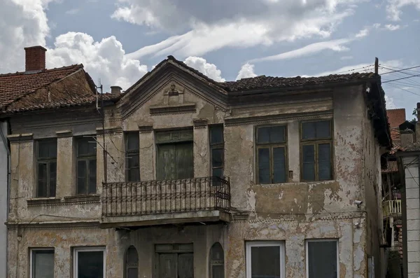 Ein Wohnviertel Alter Mazedonischer Häuser Der Stadt Delchevo Mazedonien Europa — Stockfoto
