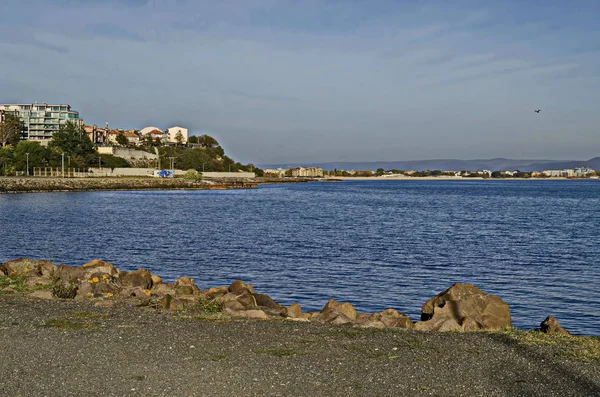 Paysage Marin Station Balnéaire Sur Mer Noire Près Ville Nessebar — Photo