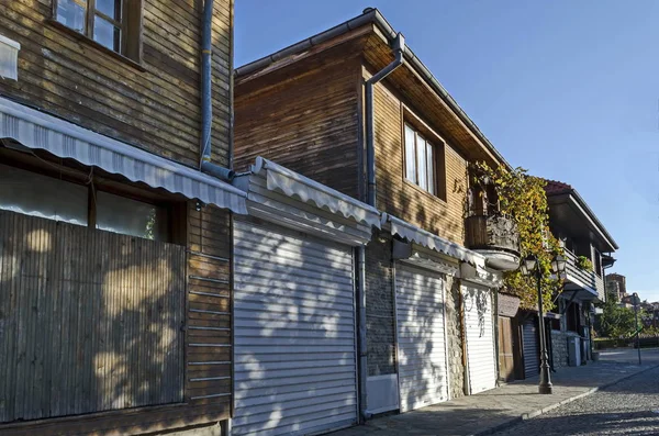 Utsikt Över Bostadsområdet Med Antika Hus Antika Staden Nessebar Eller — Stockfoto