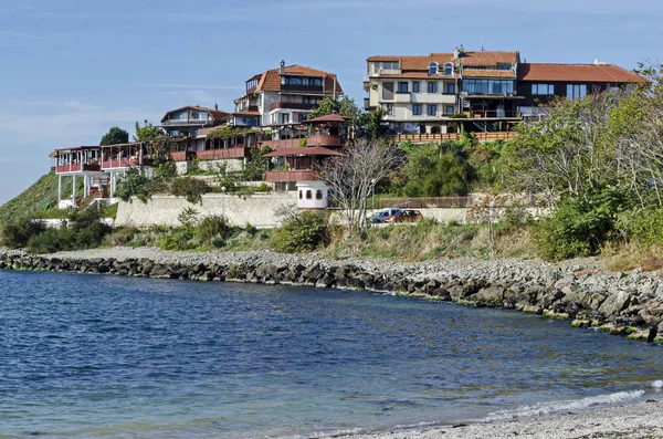 Nesebar Bulharsko Října 2018 Seascape Rezidenční Čtvrti Starožitný Domy Starobylé — Stock fotografie