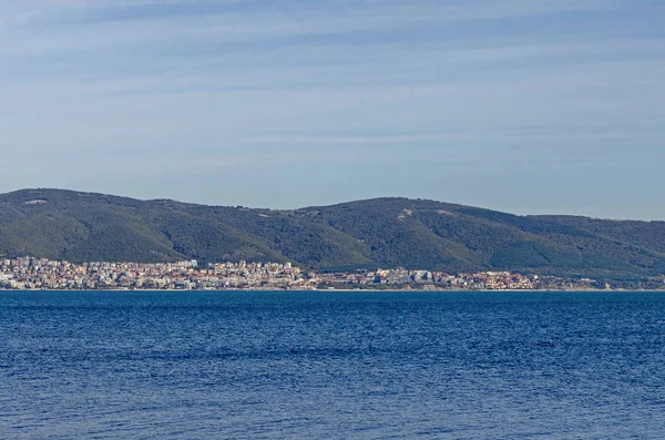 Mare Località Balneare Sul Mar Nero Vicino Alla Città Nessebar — Foto Stock