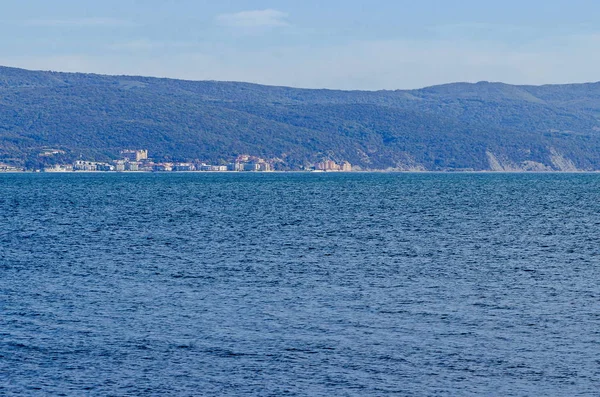 Paisaje Marino Balneario Mar Negro Cerca Ciudad Nessebar Hacia Elenite — Foto de Stock