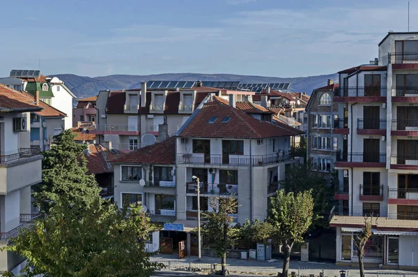 Nessebar Bulgaria Octubre 2018 Vista Arquitectónica Panorámica Del Distrito Residencial — Foto de Stock