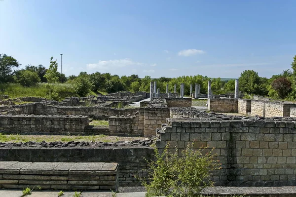 Archaeological Complex Abritus Primary Conservation Part Inner Walls Columns Building — Stock Photo, Image