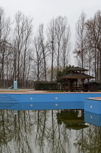 Kubratovo Village Bulgaria März 2019 Blick Auf Ein Schwimmbecken Teil — Stockfoto