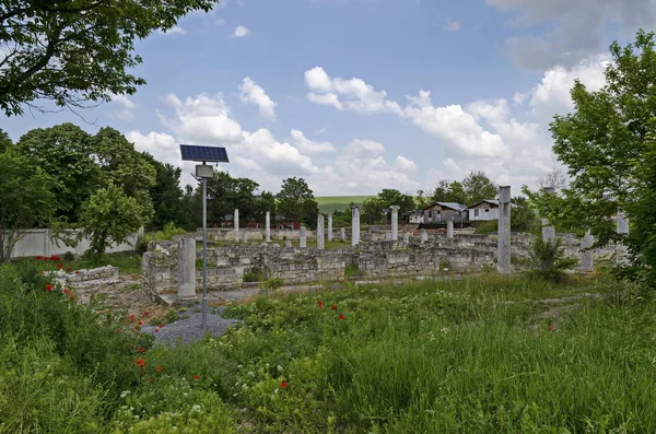 Renovatie Deel Van Ruïne Archeologisch Complex Abritus Voor Bereiden Voor — Stockfoto