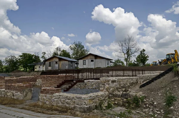 Renovatie Deel Van Ruïne Archeologisch Complex Abritus Voor Bereiden Voor — Stockfoto