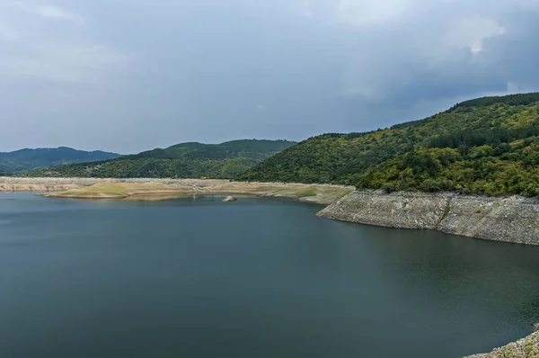 Вид Тополі Водосховище Озеро Або Шквал Річці Топоніца Біля Мугове — стокове фото