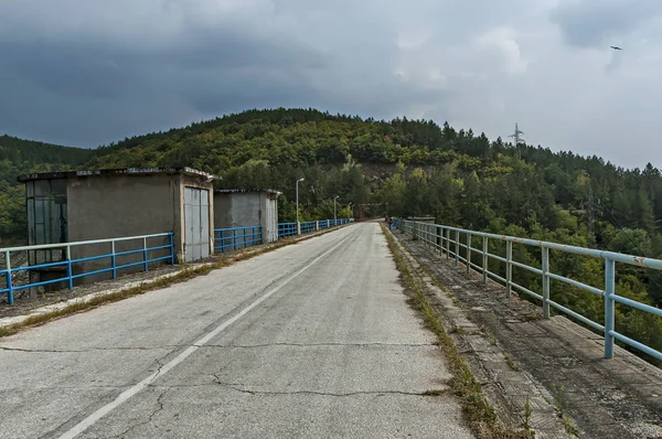 Blick Von Der Straße Über Die Staumauer Des Topolniza Staudamms — Stockfoto
