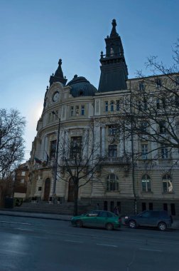 Sofya, Bulgaristan - 25 Nisan 2010: Bulgaristan 'ın başkenti Sofya, Bulgaristan ve Avrupa' daki XX yüzyılına ait eski güzel binaların parçaları. Ziyaret yerinde.. 